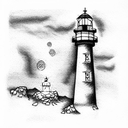 Lighthouse tattoo design idea