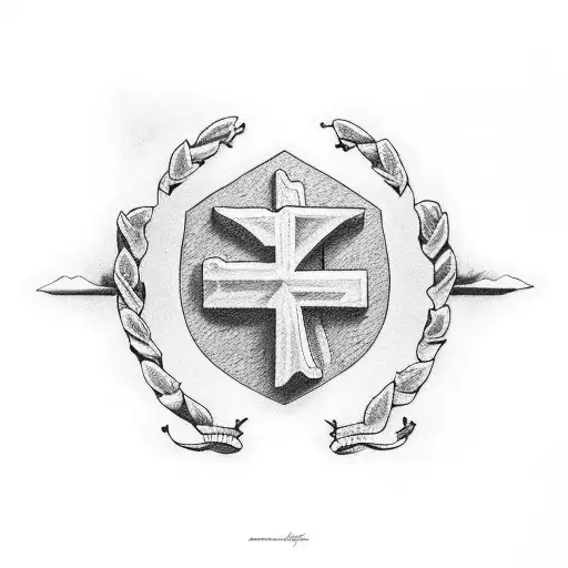 irish texas alamo tattoo design idea
