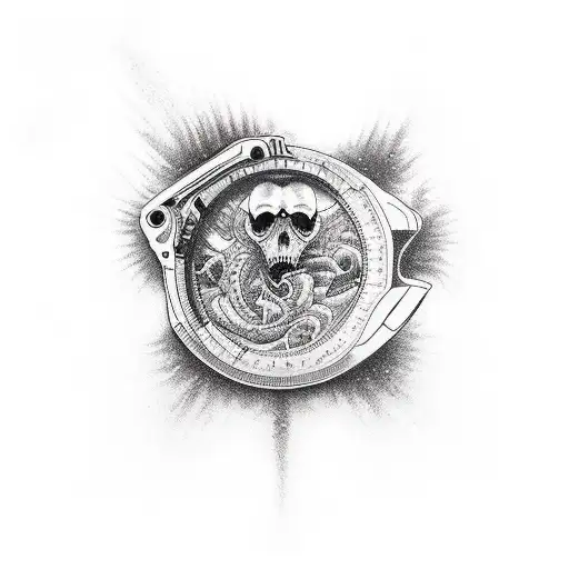 Surf Fishing tattoo design idea