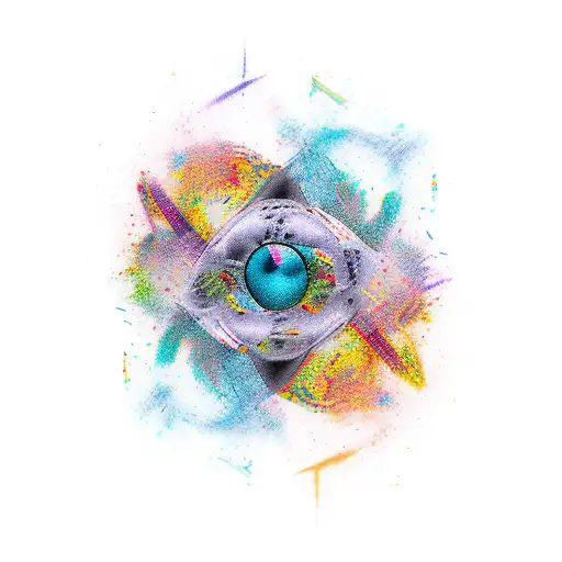 Abstract representation of passion and desire tattoo design idea