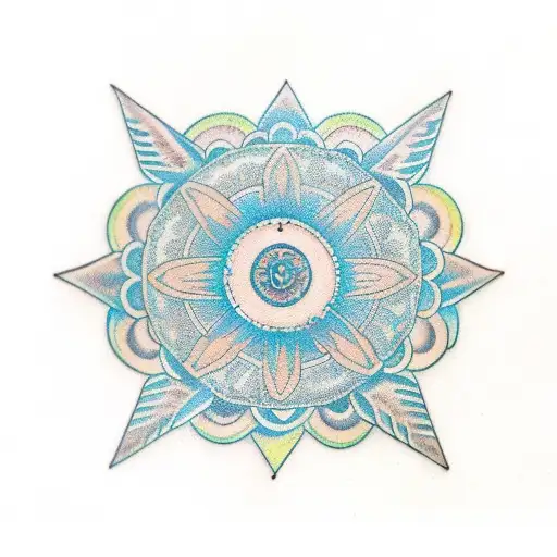 Mandala CADRE CONTOUR tattoo design idea