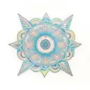 Mandala CADRE CONTOUR tattoo design idea