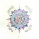 Mandala CADRE CONTOUR tattoo design idea