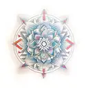 Mandala CADRE CONTOUR tattoo design idea