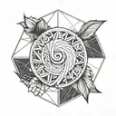 Number 9 tattoo design idea