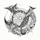 Number 9 tattoo design idea