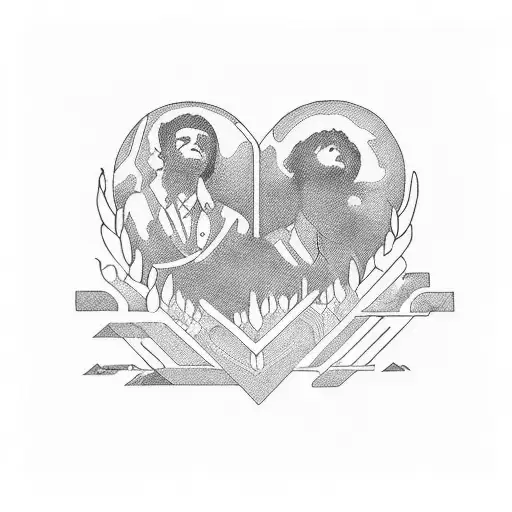 Incorporate lyrics from The 1975's song 'Love Me' into a design tattoo design idea