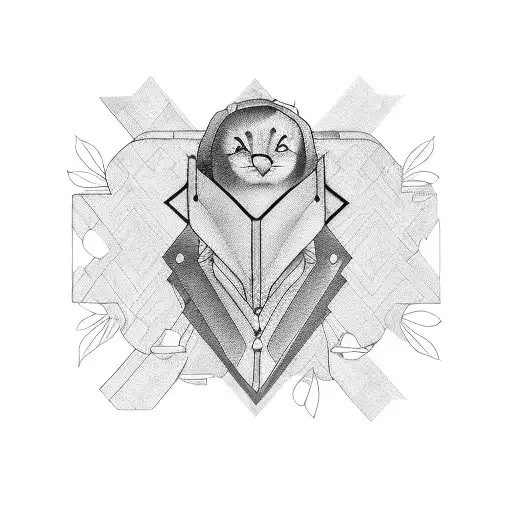 Internet-inspired fashion collage tattoo design idea