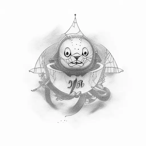 daddy daughter  tattoo design idea