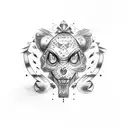 daddy daughter  tattoo design idea