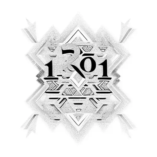 Celebrate 10 years wedding anniversary showing the X roman number tattoo design idea