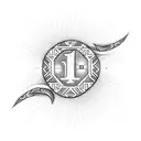 Celebrate 10 years wedding anniversary showing the X roman number tattoo design idea