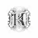 Celebrate 10 years wedding anniversary showing the X roman number tattoo design idea