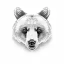 bears forest dogs tattoo design idea