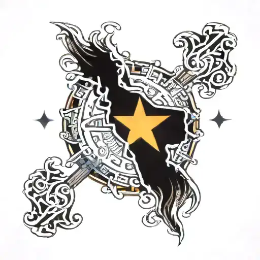 based on biblical verse Acts 16:9.  patriotic as it is in regards to macedonia tattoo design idea