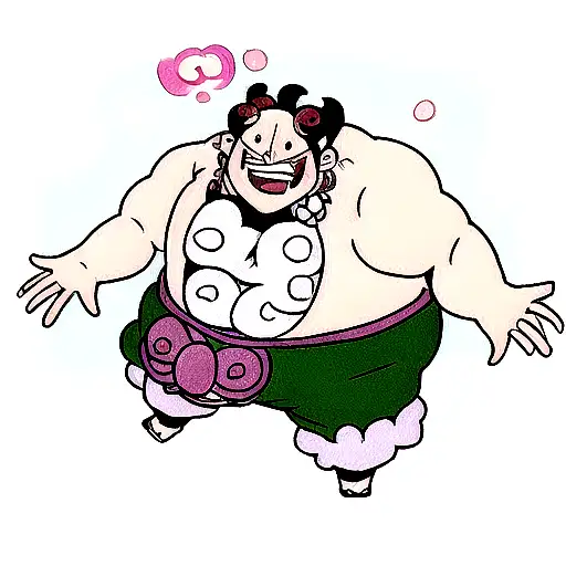 jinbe of one piece tattoo design idea