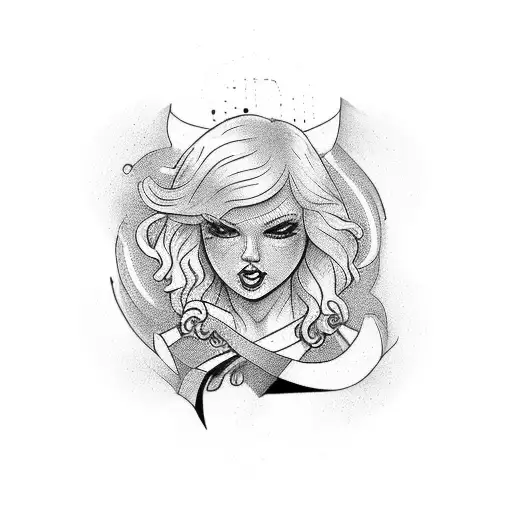 taylor swift themed  tattoo design idea