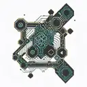 oxytocin molecule tattoo design idea