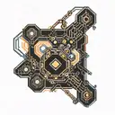 oxytocin molecule tattoo design idea