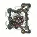 oxytocin molecule tattoo design idea