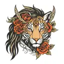 resolute protector and Noble strength inspired tattoo design idea