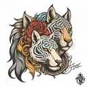 resolute protector and Noble strength inspired tattoo design idea
