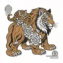 resolute protector and Noble strength inspired tattoo design idea