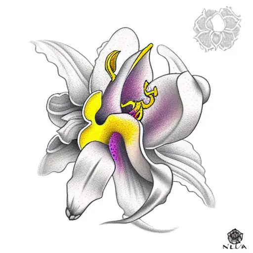 cataleya orchid flower tattoo｜TikTok खोज