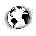 same planet, different worlds globe tattoo  tattoo design idea