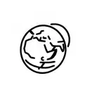 same planet, different worlds globe tattoo  tattoo design idea