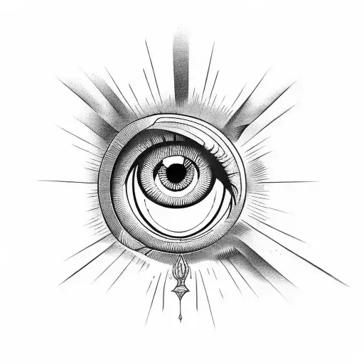 Evil Eye tattoo design idea