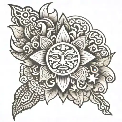 Nepal tattoo design idea