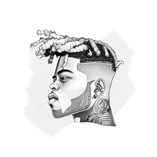 xxxtentacion  tattoo design idea