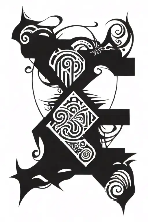 birthdate hidden within tattoo design idea