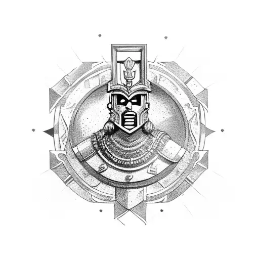 centurion provokes tattoo design idea