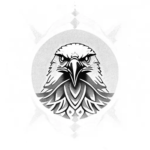 eagle with snake tattoo design idea