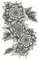 anemon floower tattoo design idea