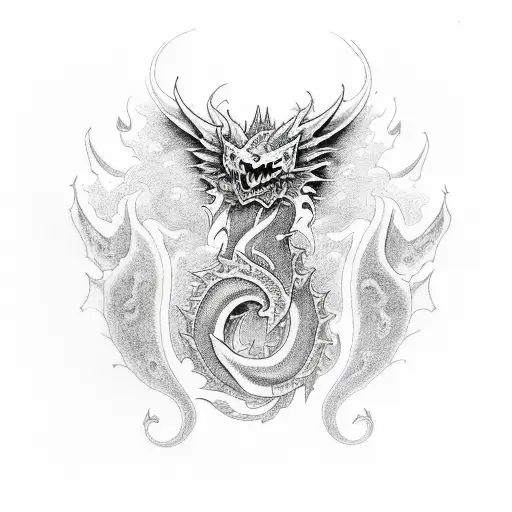 al'ar warcraft , dragon language rebirth tattoo design idea