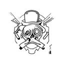 loner tattoo design idea