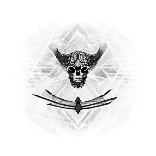 red strip with 369 tattoo design idea