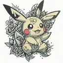 pikachu tattoo design idea