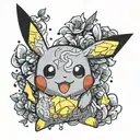 pikachu tattoo design idea