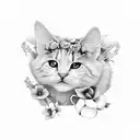 make a memory tat for Karen M. (Loncrini) Sarat who was born on march 24 1950 and died on July 24 2003 tattoo design idea