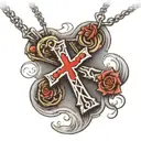 #2 necklace and cross  tattoo design idea