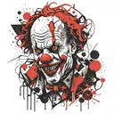 clown  tattoo design idea