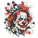clown  tattoo design idea