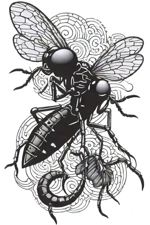 primus skeeter mosquito tattoo design idea
