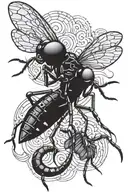 primus skeeter mosquito tattoo design idea
