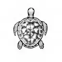 turtle in a book tattoo design idea