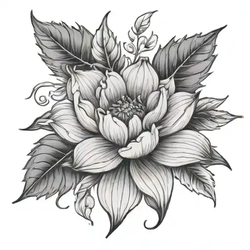 December birth flower, July birth flower, October birth flower, August birth flower, November birth flower, October birt tattoo design idea